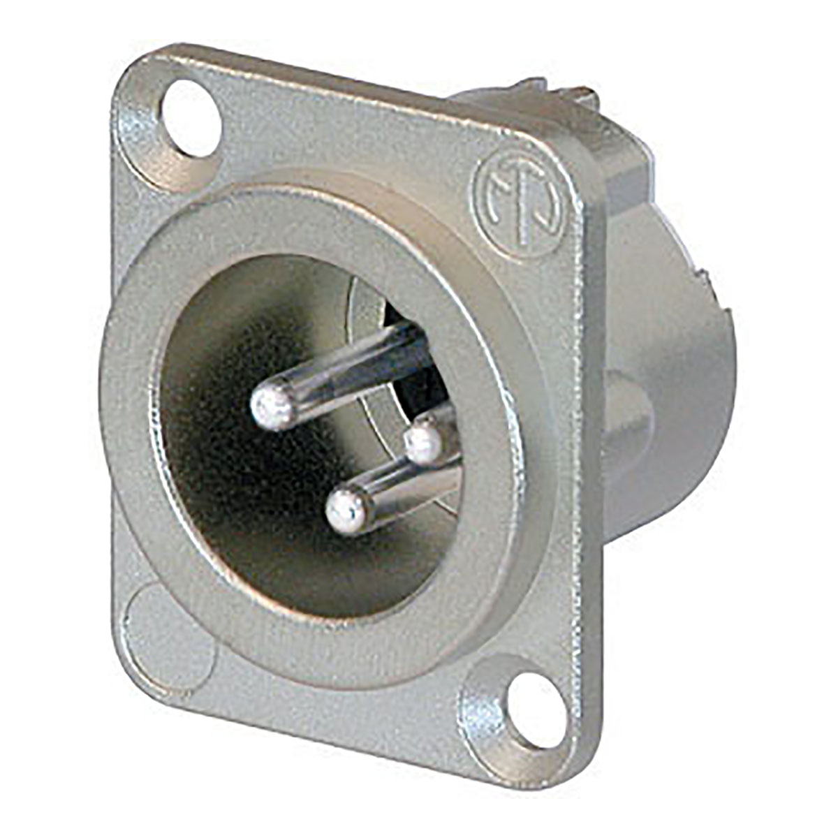 Neutrik® NC3MD-LX XLR 3p. Chassis Male Zilveren contactpunten, nikkelen behuizing Neutrik® NC3MD-LX XLR 3p. Chassis Male Zilveren contactpunten, nikkelen behuizing