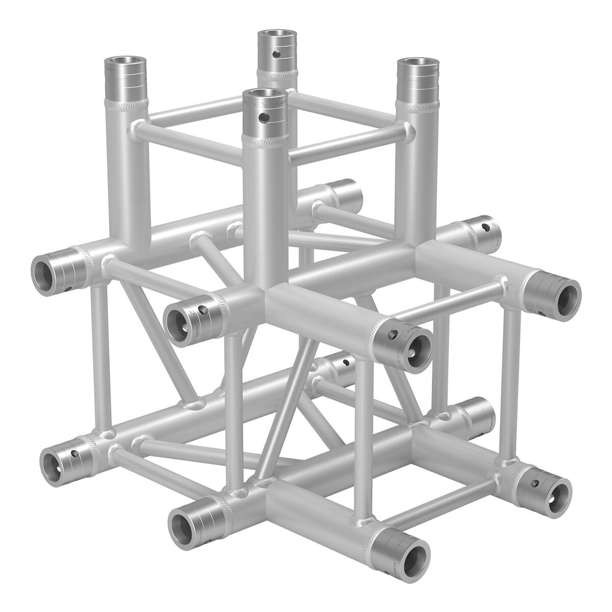 FORTEX FX34-T42 vierkant truss 4-weg T-stuk FORTEX FX34-T42 vierkant truss 4-weg T-stuk