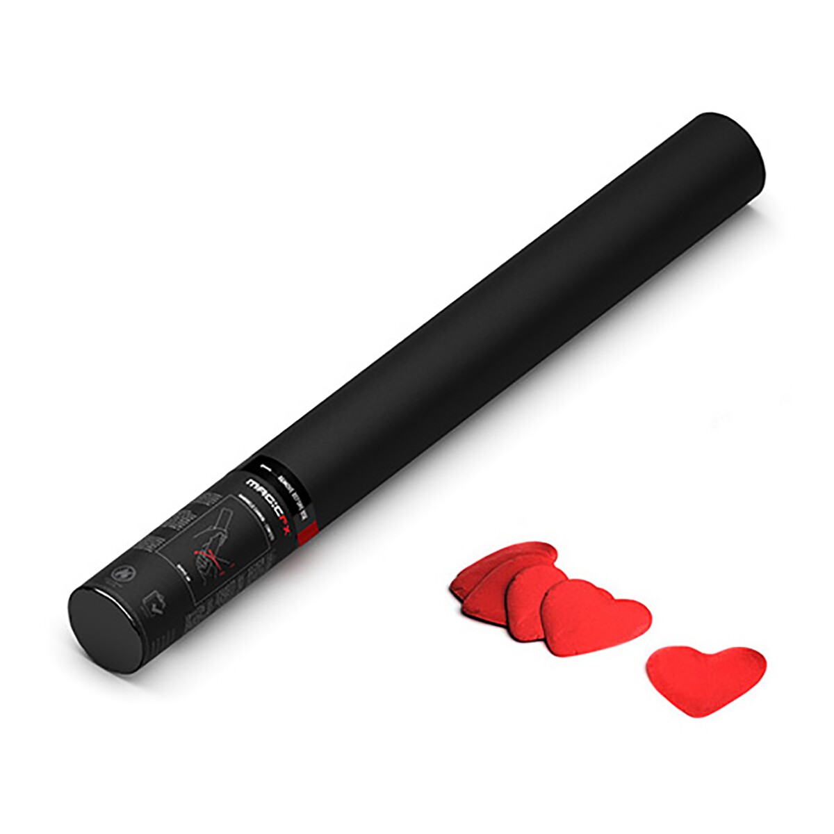 MAGICFX® Handheld Confetti Cannon 50 cm - harten rood MAGICFX® Handheld Confetti Cannon 50 cm - harten rood