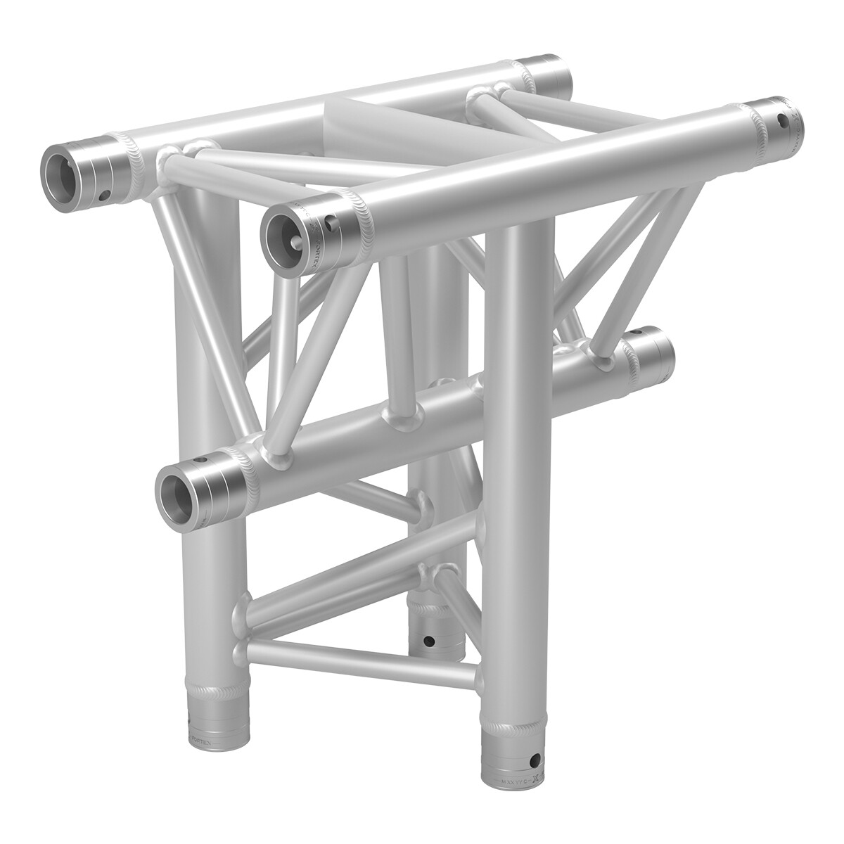 FORTEX FX33-T35 driehoek truss 3-weg T-stuk verticaal apex down FORTEX FX33-T35 driehoek truss 3-weg T-stuk verticaal apex down