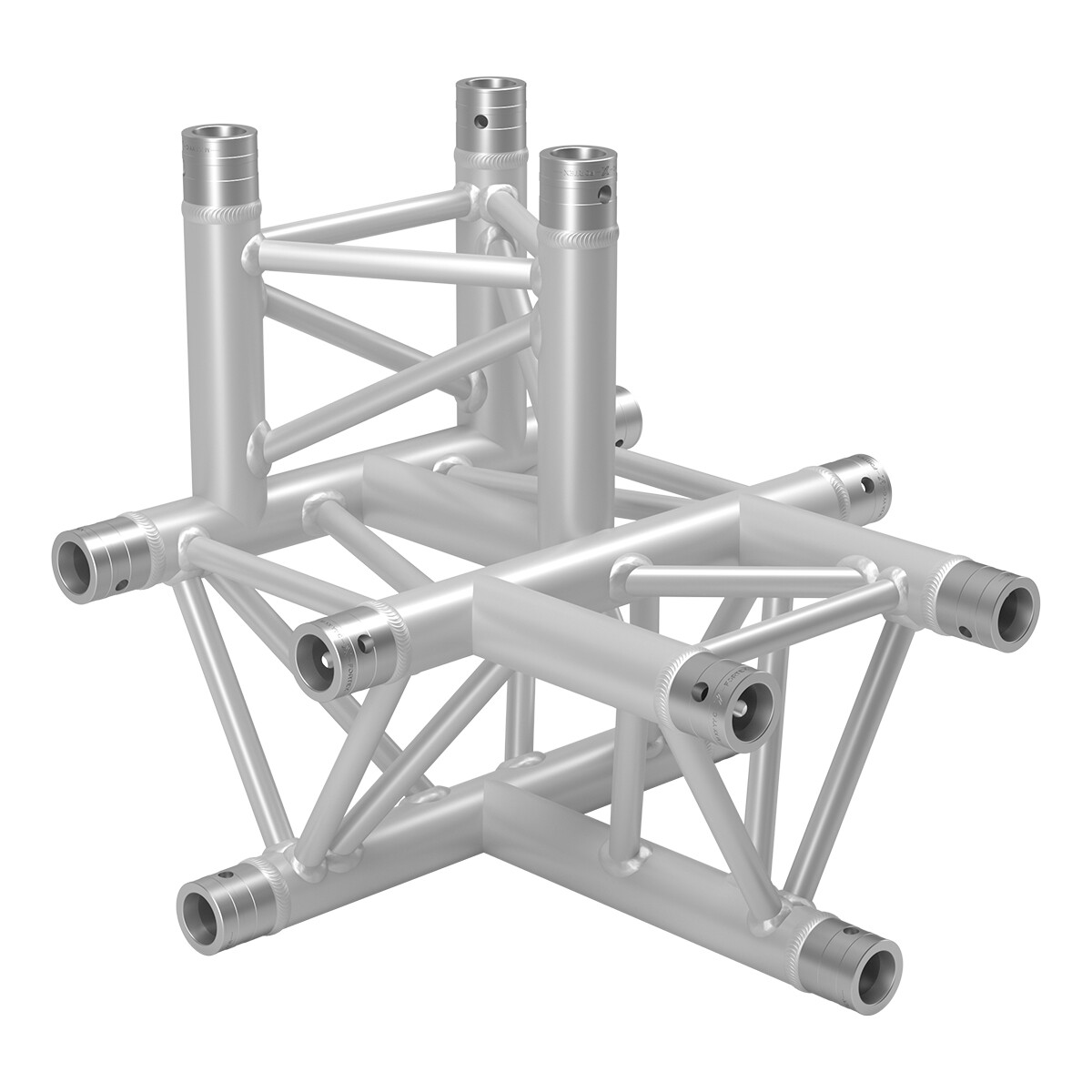 FORTEX FX33-T43 driehoek truss 4-weg T-stuk apex up FORTEX FX33-T43 driehoek truss 4-weg T-stuk apex up