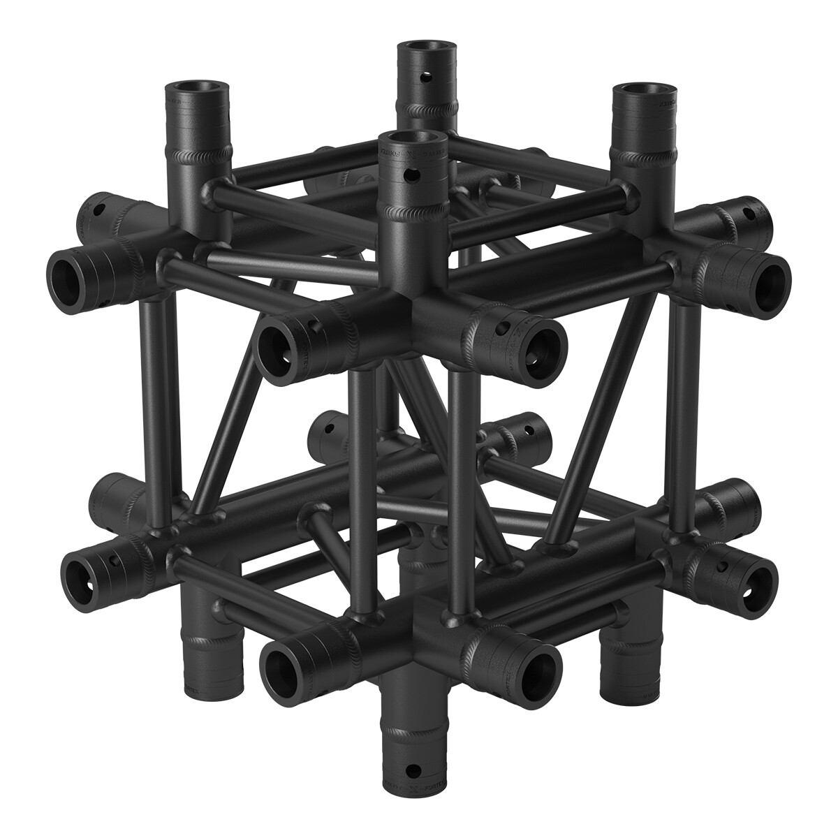 FORTEX FX34-C61 vierkant truss 6-weg kruis zwart FORTEX FX34-C61 vierkant truss 6-weg kruis zwart