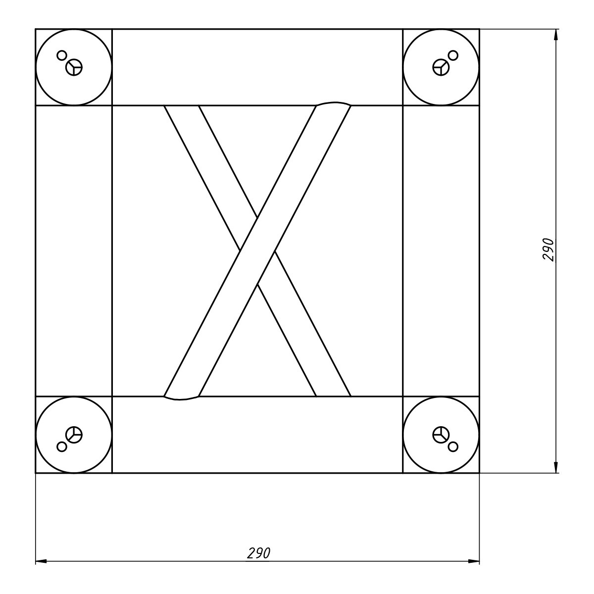 FORTEX FX34-MCB vierkant truss boxcorner 30 serie FORTEX FX34-MCB vierkant truss boxcorner 30 serie