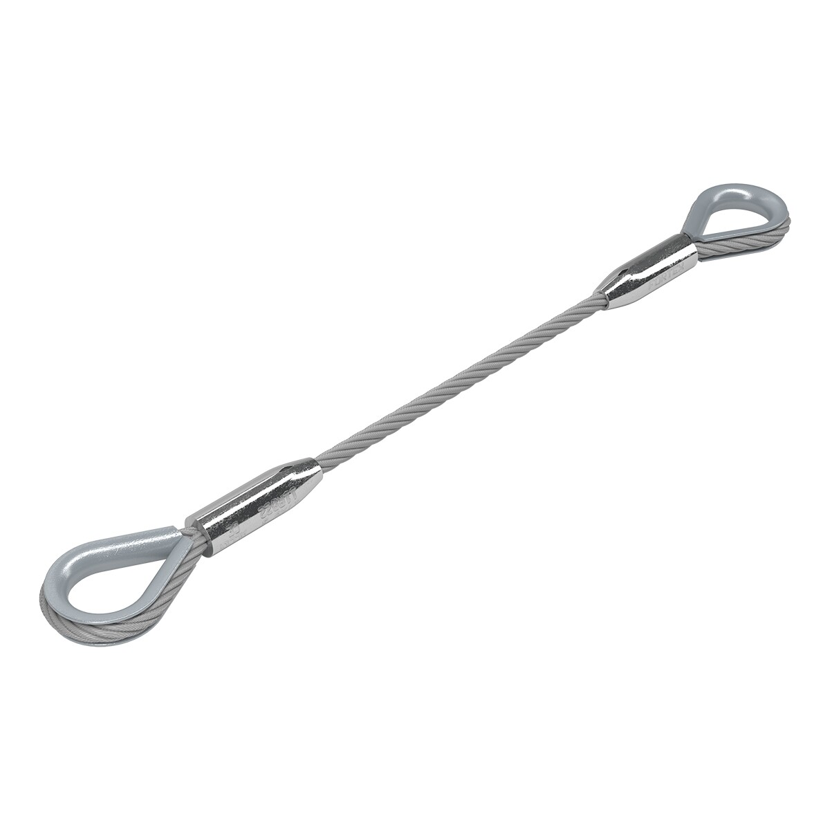 FORTEX Steel 0,5 meter - Ø10mm 1T staalkabel 6x 36 + stk certificaat FORTEX Steel 0,5 meter - Ø10mm 1T staalkabel 6x 36 + stk certificaat