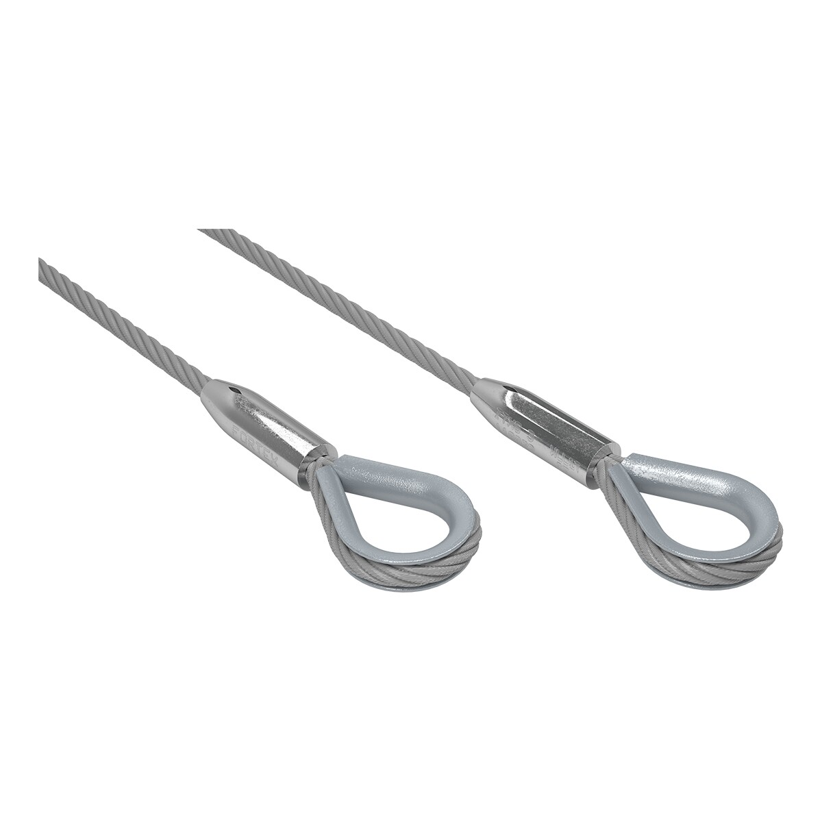 FORTEX Steel 0,5 meter - Ø10mm 1T staalkabel 6x 36 + stk certificaat FORTEX Steel 0,5 meter - Ø10mm 1T staalkabel 6x 36 + stk certificaat