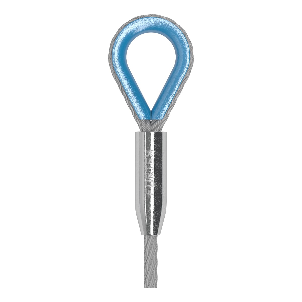 FORTEX Steel 1,5 meter - Ø10mm 1T staalkabel 6x 36 + stk certificaat FORTEX Steel 1,5 meter - Ø10mm 1T staalkabel 6x 36 + stk certificaat