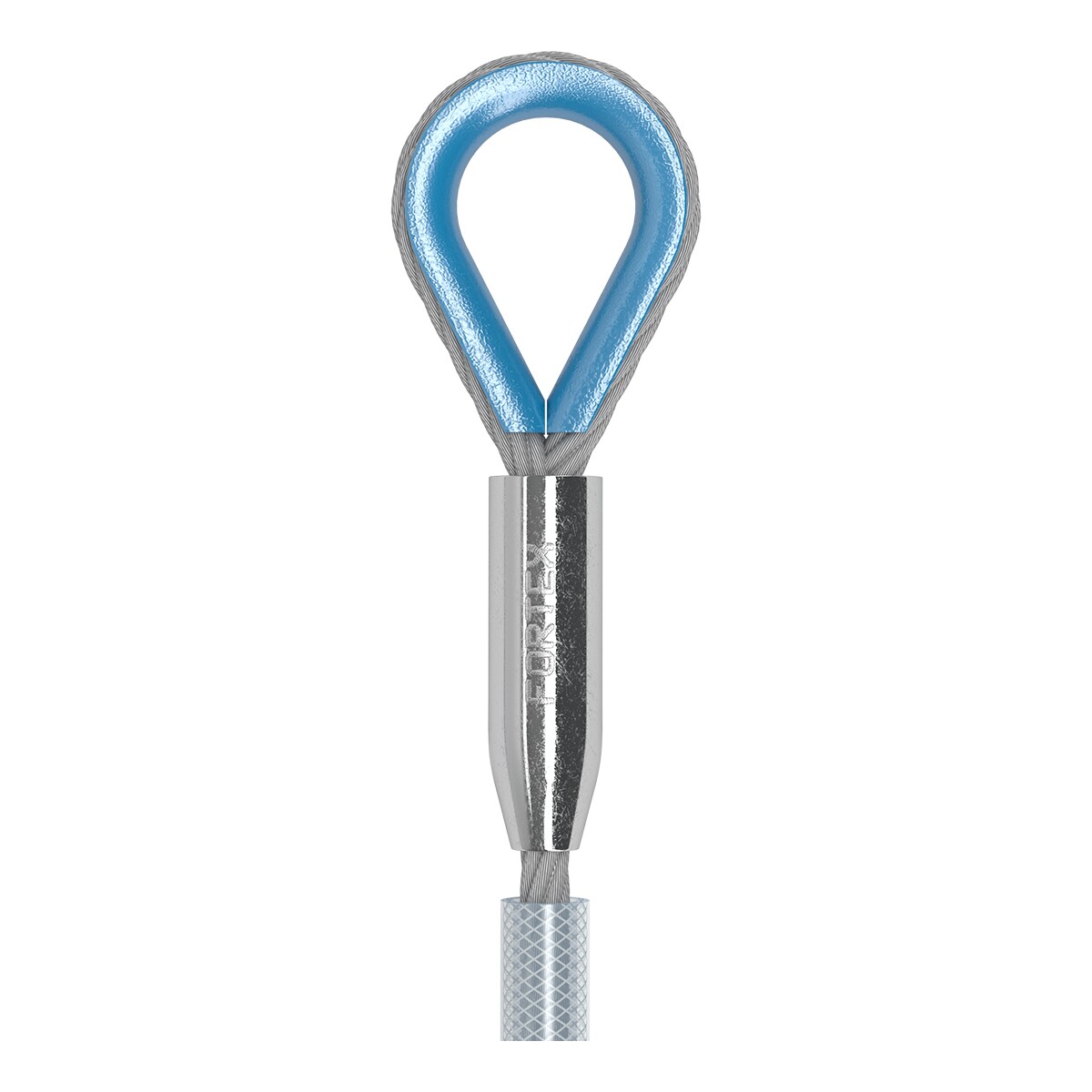 FORTEX PVC Steel 1,5 meter - Ø10mm 1T staalkabel 6x 36 + stk certificaat FORTEX PVC Steel 1,5 meter - Ø10mm 1T staalkabel 6x 36 + stk certificaat