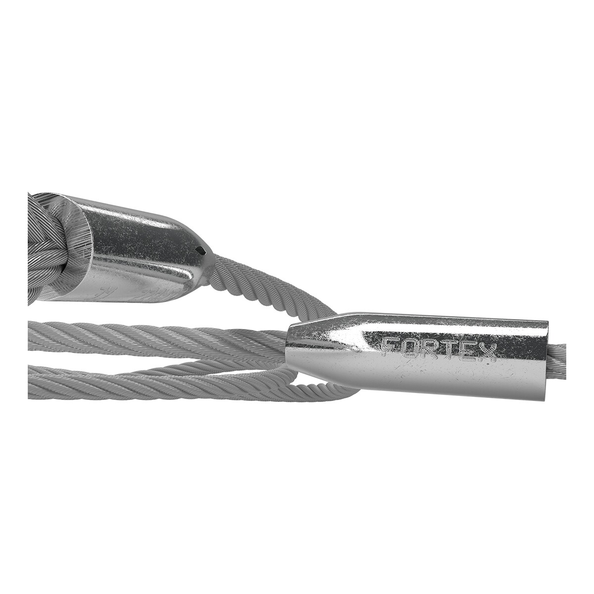 FORTEX Steel 3 meter - Ø10mm 1T staalkabel 6x 36 + stk certificaat FORTEX Steel 3 meter - Ø10mm 1T staalkabel 6x 36 + stk certificaat