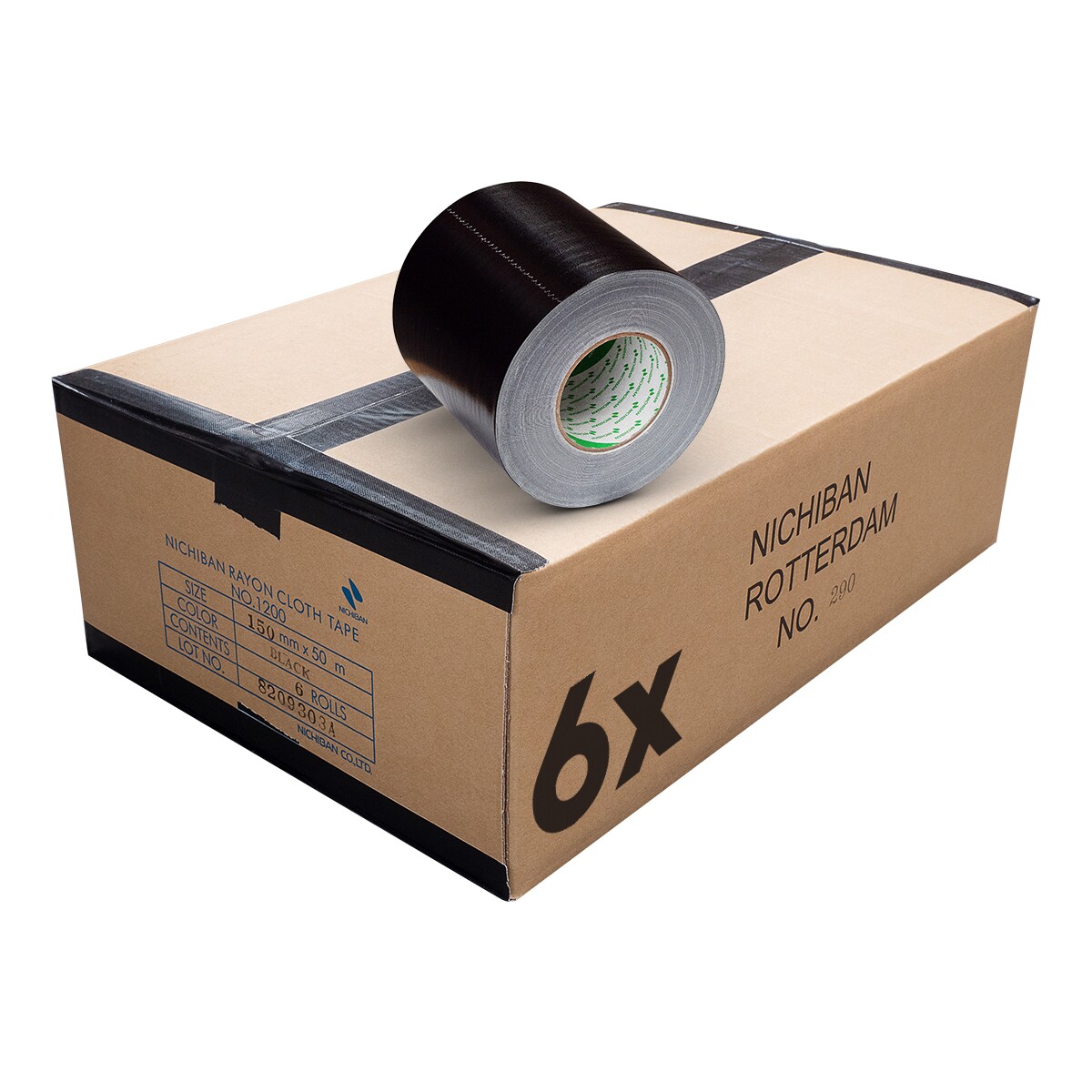 Nichiban® Gaffa Tape 1200 - 50m rol 50mm paars Nichiban® Gaffa Tape 1200 - 50m rol 50mm paars