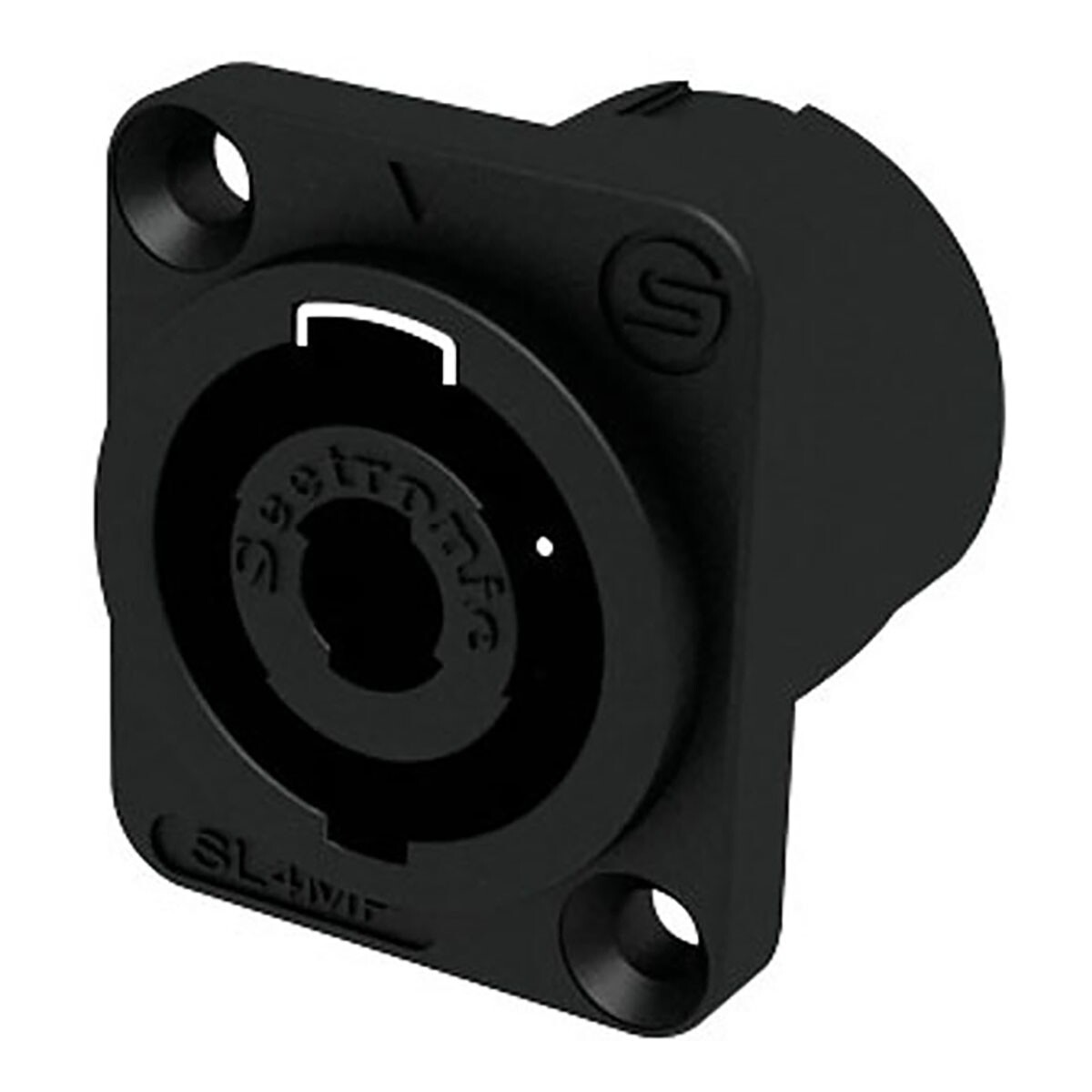 SEETRONIC 4-pin Speaker Chassis Female stekker - D-formaat