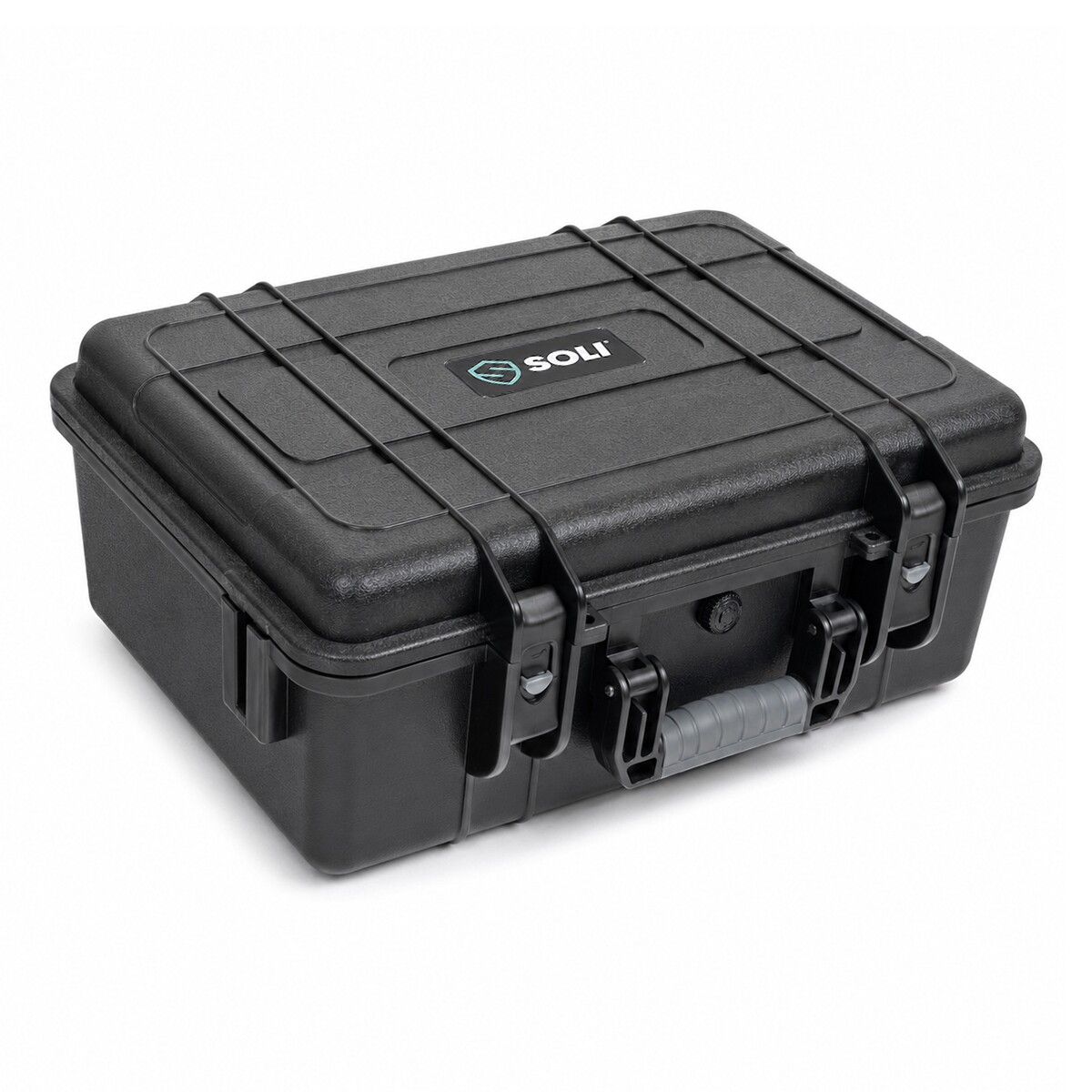 SOLI™ Protector Case 1600 waterdichte robuuste kunststof koffer zwart SOLI™ Protector Case 1600 waterdichte robuuste kunststof koffer zwart