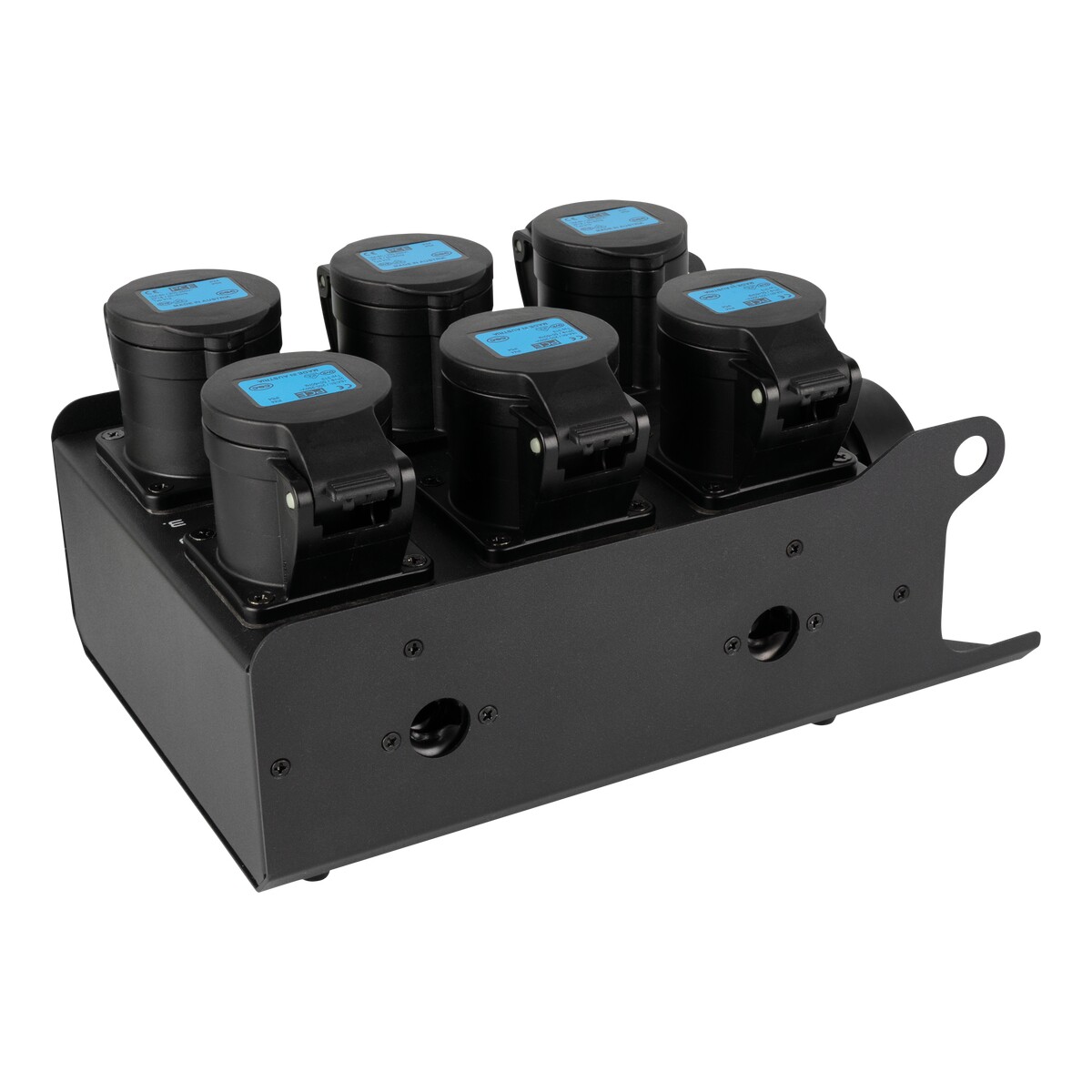 Showgear PowerCore 1s.6c breakoutbox – Breakout Multipin S19 in naar 6x CEE 16A (1P+N+PE) Showgear PowerCore 1s.6c breakoutbox – Breakout Multipin S19 in naar 6x CEE 16A (1P+N+PE)