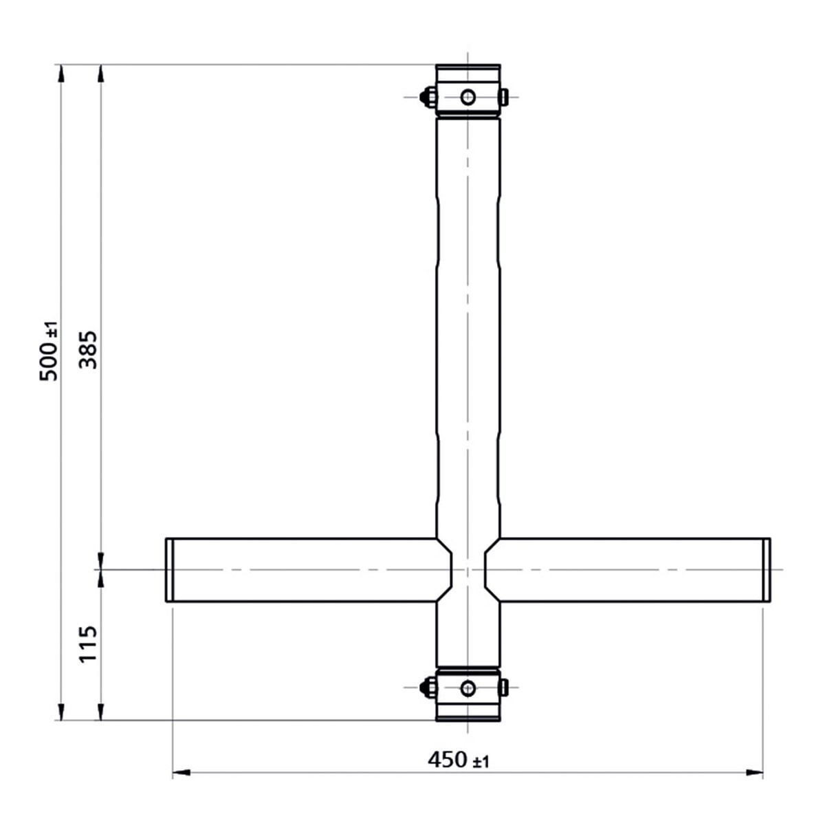Showgear T-Downrigger Zwart (GT/GQ) Showgear T-Downrigger Zwart (GT/GQ)