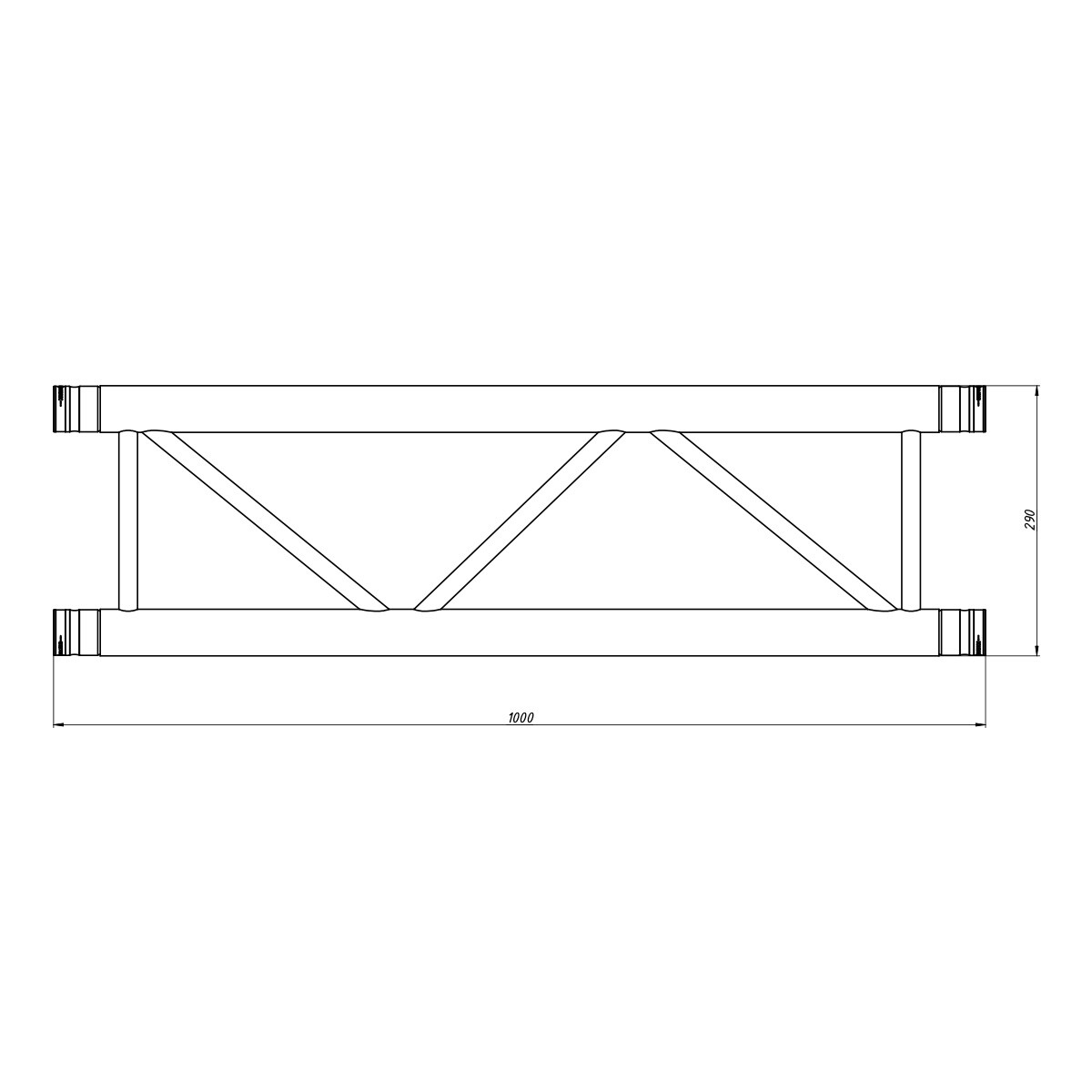 FORTEX FX32-L100 ladder truss 100 cm FORTEX FX32-L100 ladder truss 100 cm