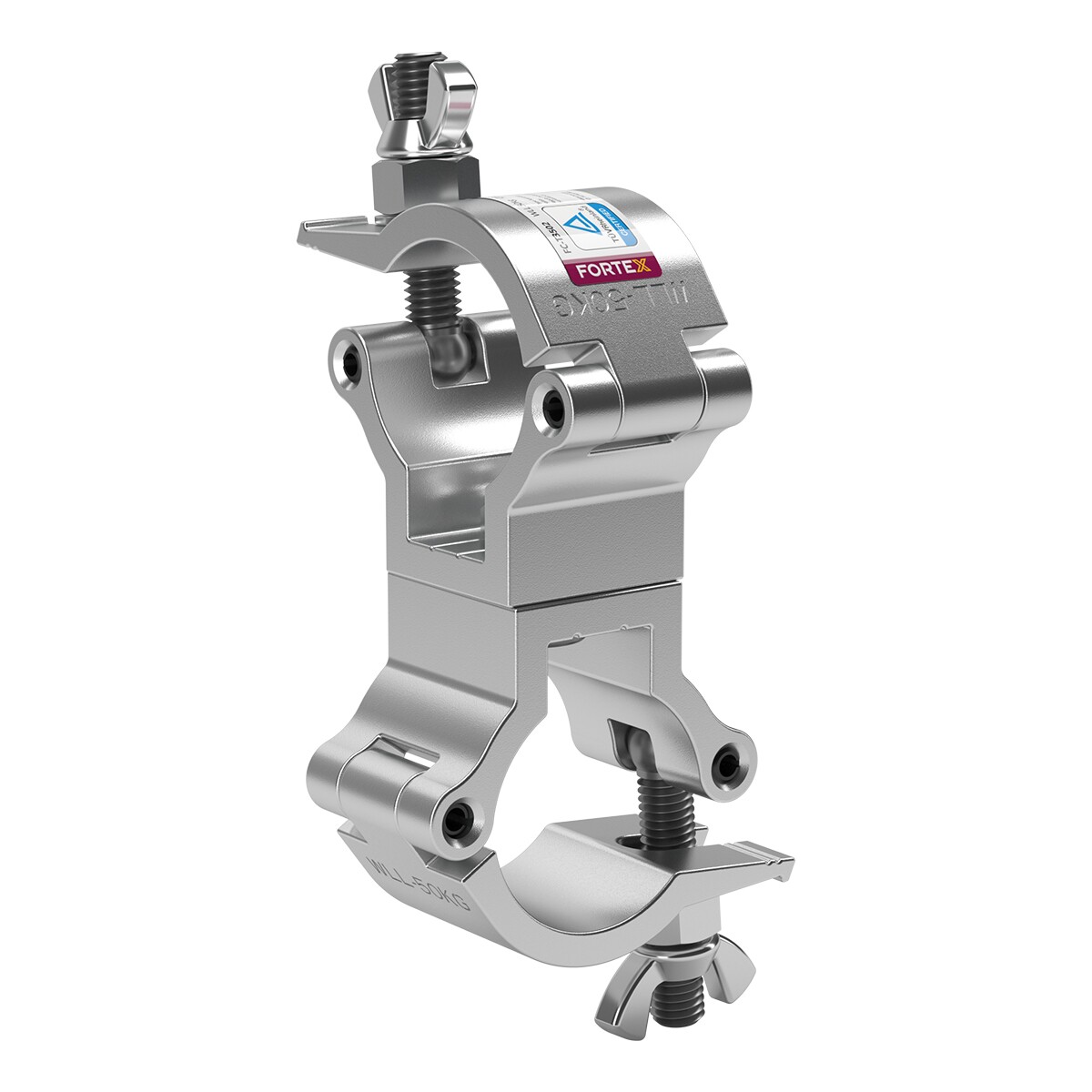 FORTEX Swivel Coupler truss klem WLL 50kg buis Ø32-35mm FORTEX Swivel Coupler truss klem WLL 50kg buis Ø32-35mm