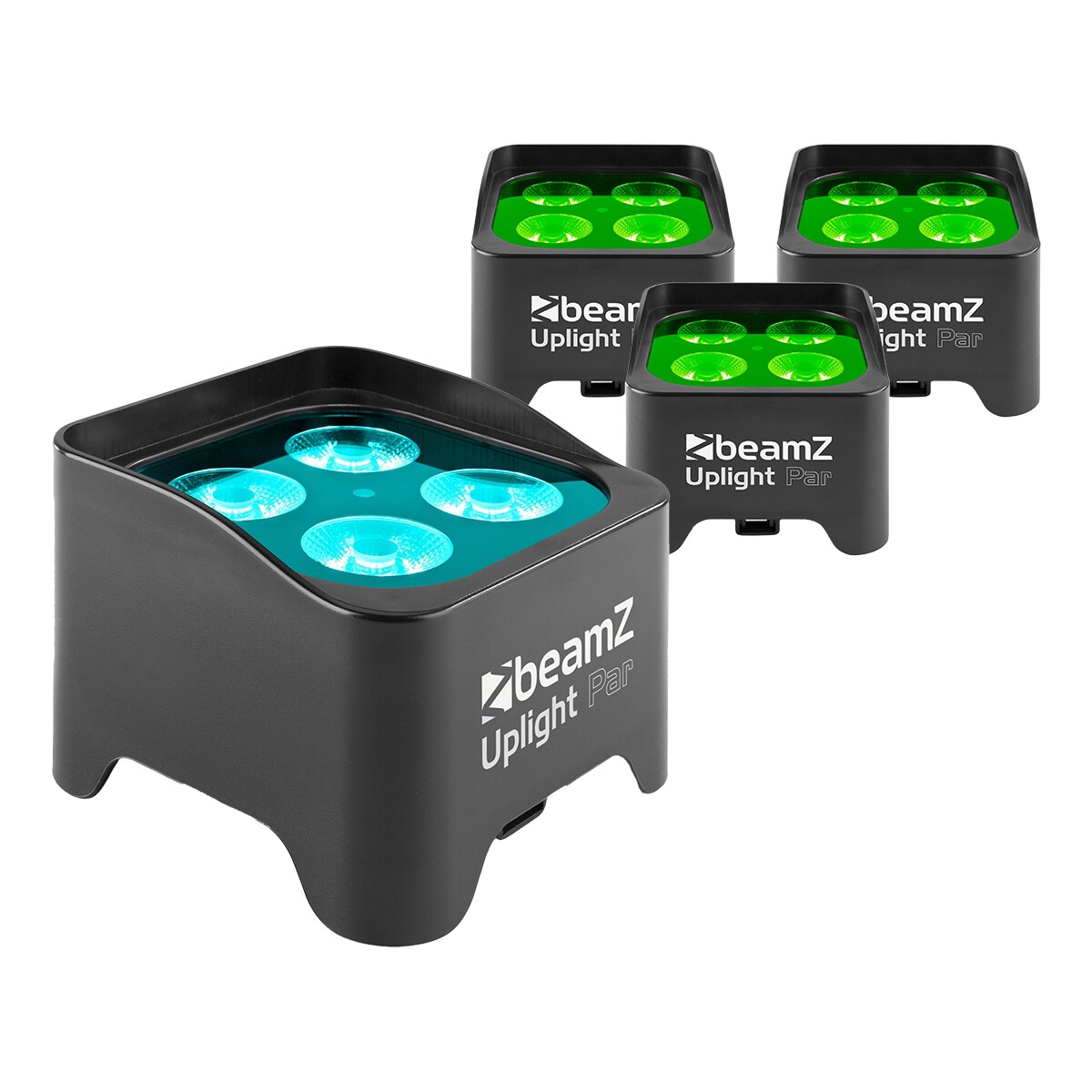 BeamZ BBP90 - Set van 4 LED Uplighters op accu en afstandsbediening BeamZ BBP90 - Set van 4 LED Uplighters op accu en afstandsbediening