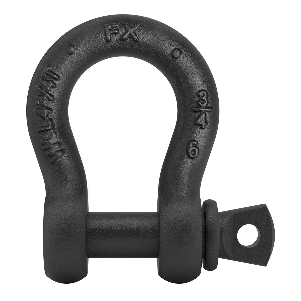 FORTEX harpsluiting borstbout WLL 4.75T Grade 6 - 4750kg zwart FORTEX harpsluiting borstbout WLL 4.75T Grade 6 - 4750kg zwart