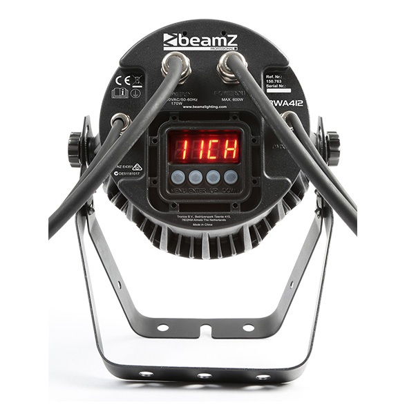 BeamZ Professional BWA412 Aluminium IP65 LED Par RGBAW-UV BeamZ Professional BWA412 Aluminium IP65 LED Par RGBAW-UV