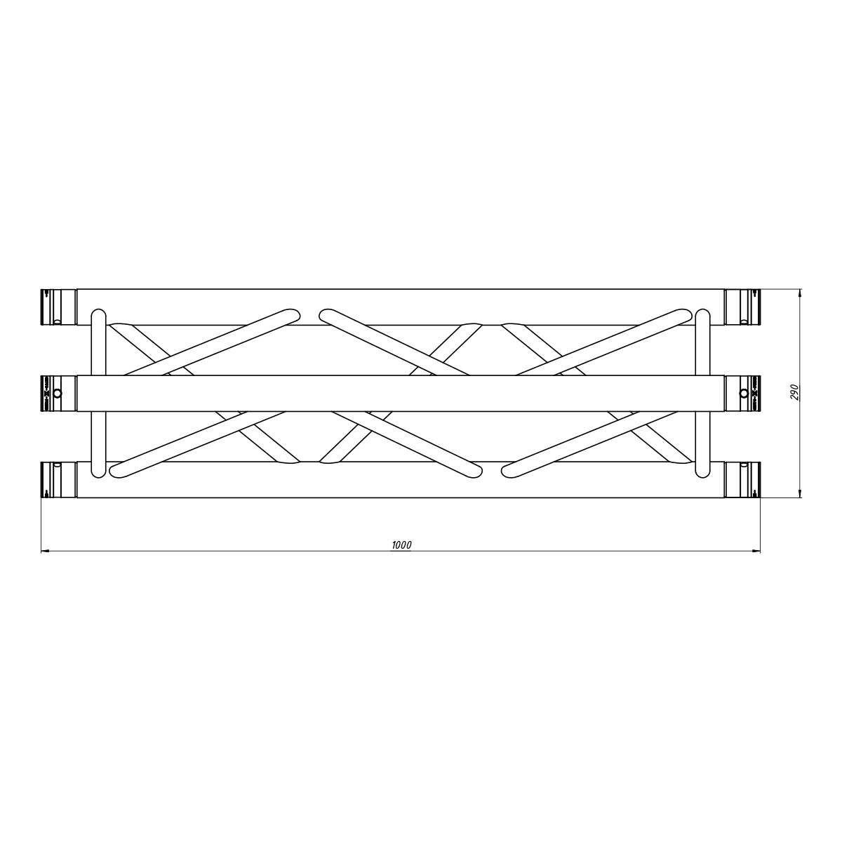FORTEX FX33 driehoek truss 100 cm FORTEX FX33 driehoek truss 100 cm