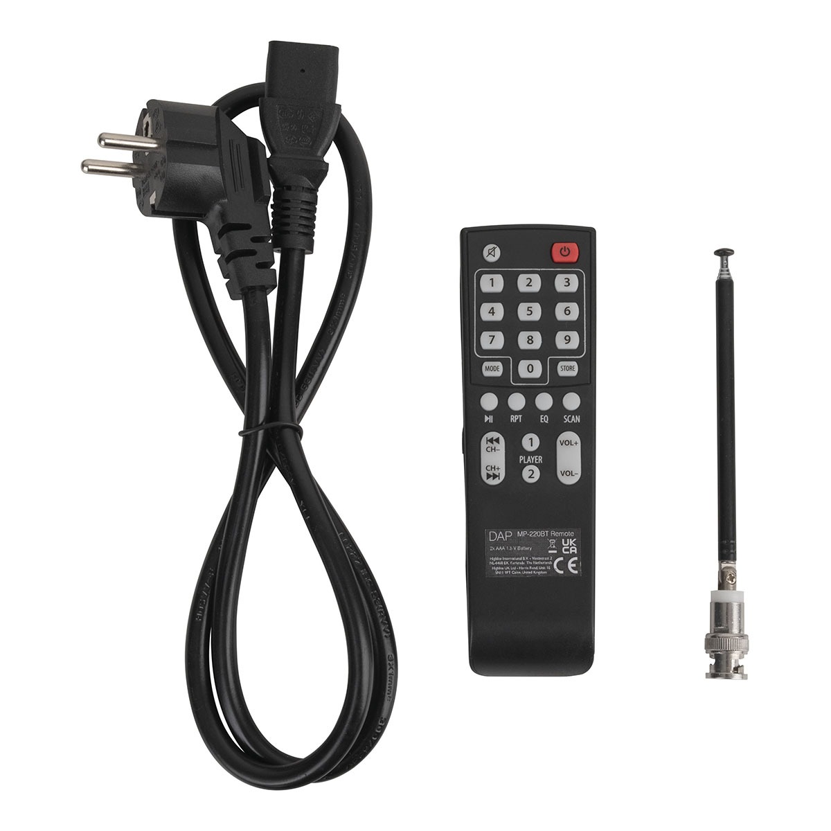 DAP MP-220BT Mediaspeler met bluetooth 1U DAP MP-220BT Mediaspeler met bluetooth 1U