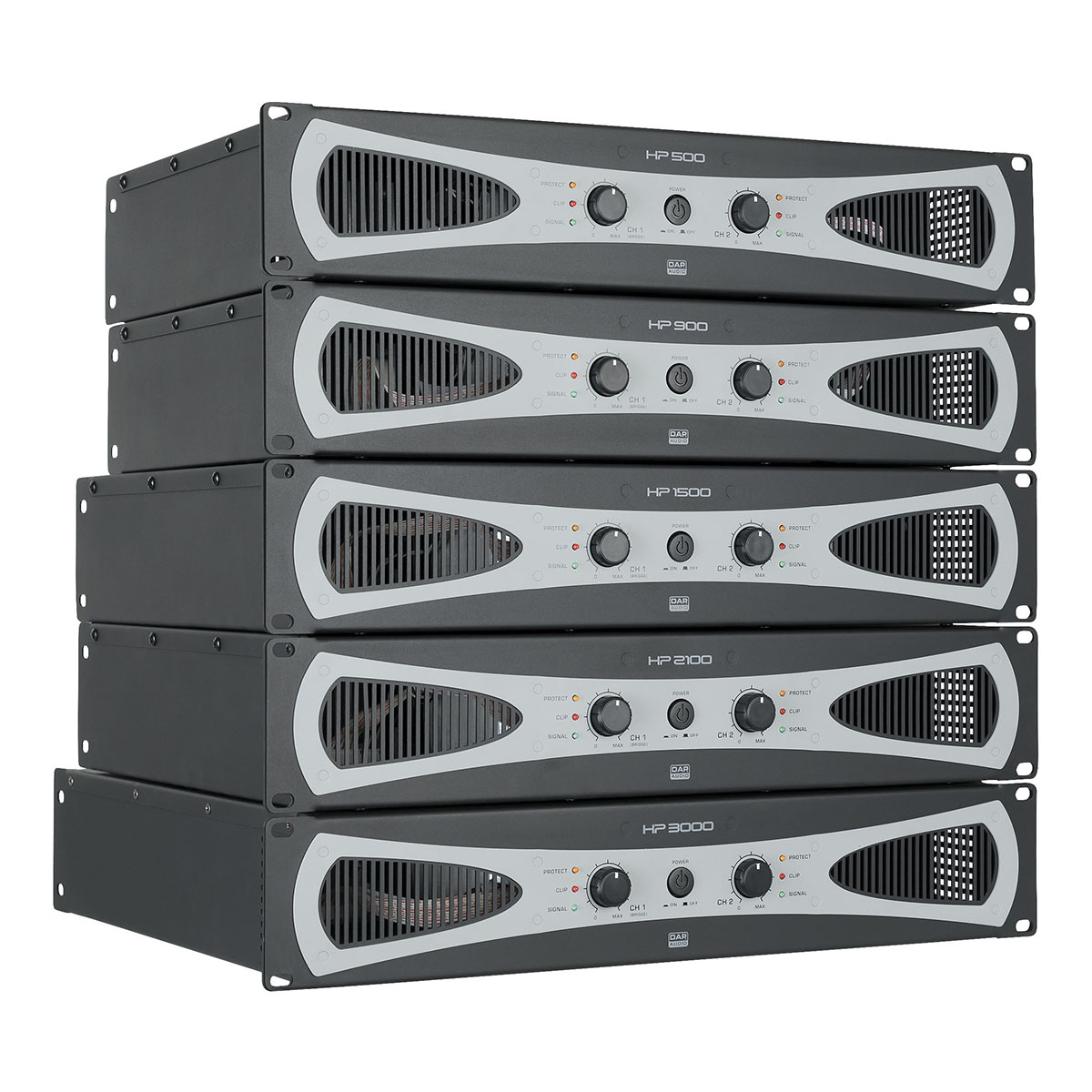 DAP HP-2100 Versterker 2x 1000W - 19 inch 2HE DAP HP-2100 Versterker 2x 1000W - 19 inch 2HE