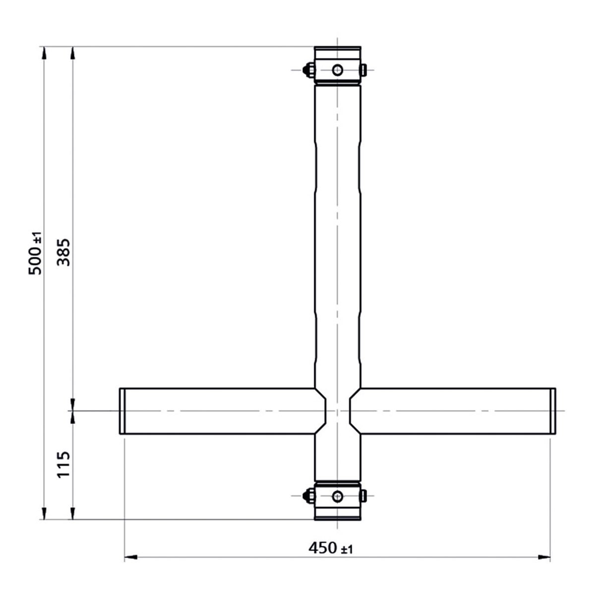 Showgear T-Downrigger Alu (GT/GQ) Showgear T-Downrigger Alu (GT/GQ)