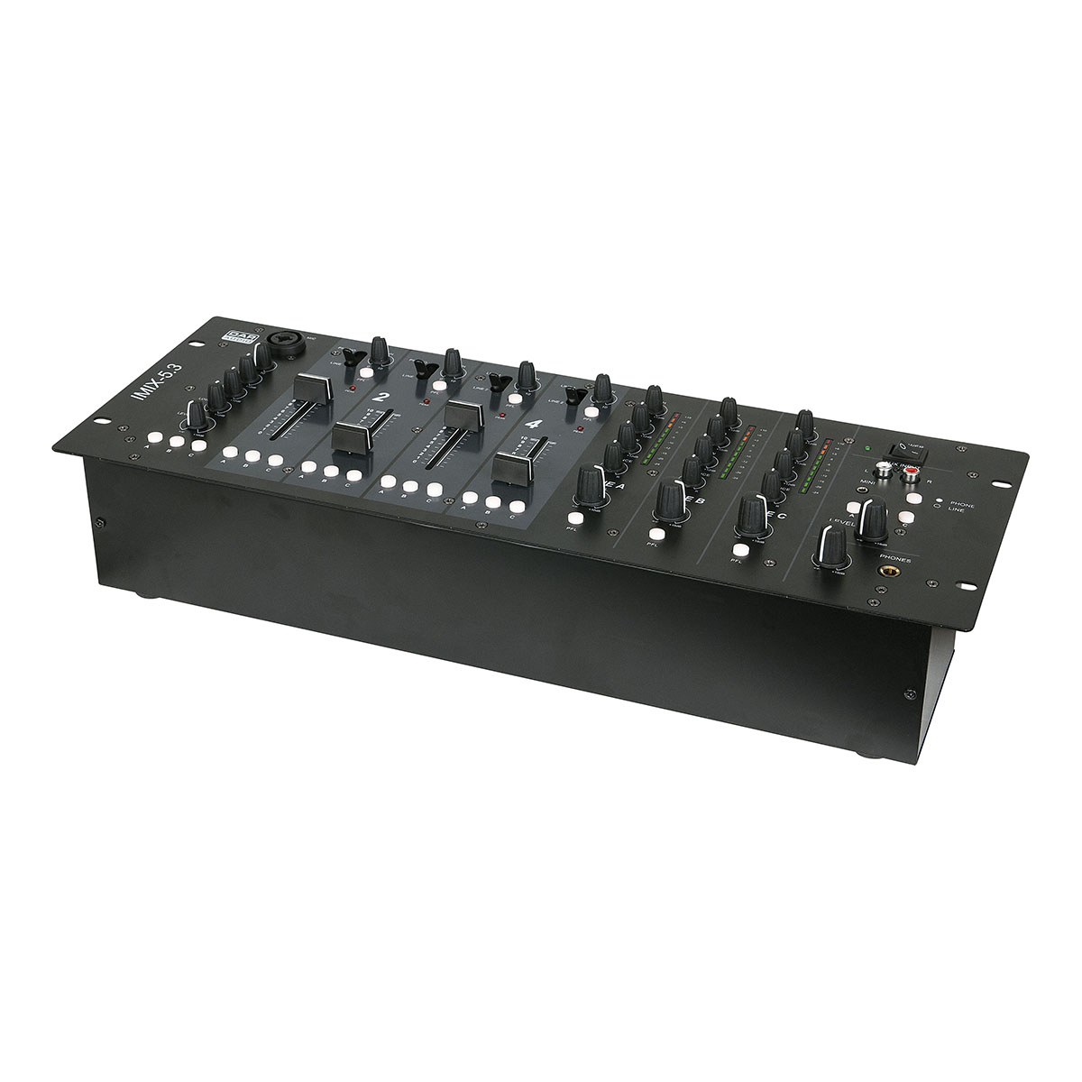 DAP IMIX-5.3 Zone-mixer 5 kanalen - 19 inch 4HE DAP IMIX-5.3 Zone-mixer 5 kanalen - 19 inch 4HE