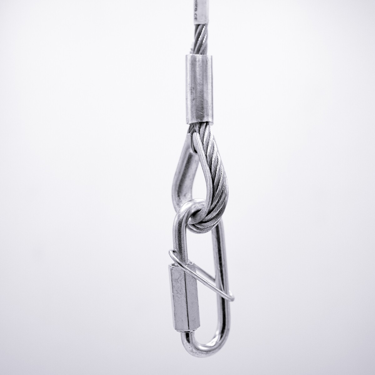 Safety veiligheidskabel 50 cm met geborgde noodschalm - Ø3 mm Safety veiligheidskabel 50 cm met geborgde noodschalm - Ø3 mm