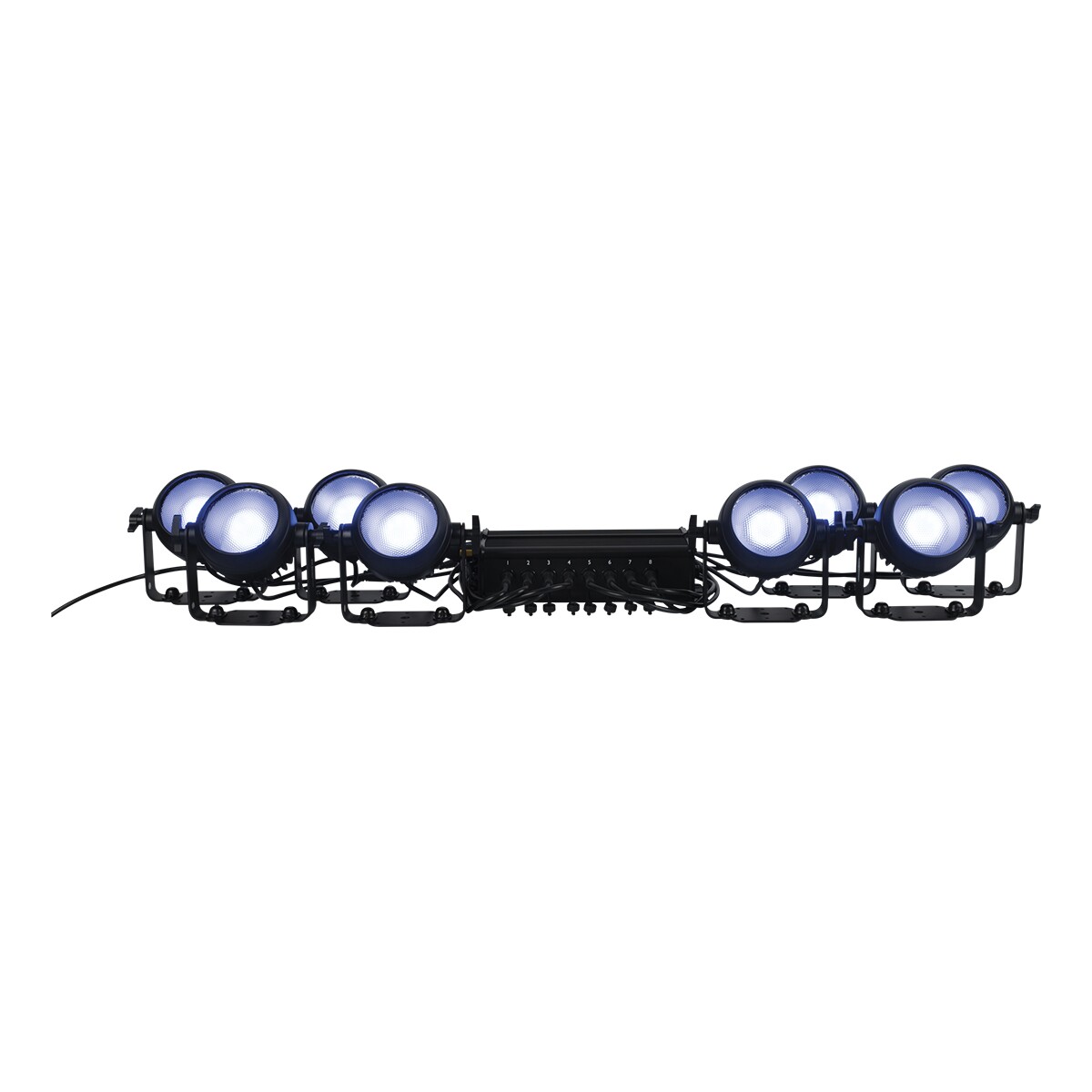 Showtec Stage Blinder FLEX Blaze Set van 8x 100 W LED blinders + controller Showtec Stage Blinder FLEX Blaze Set van 8x 100 W LED blinders + controller