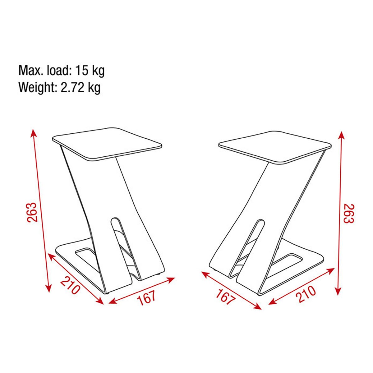 Showgear Table Monitor Z-Stand Twee studiomonitor speaker tafelstatieven - zwart Showgear Table Monitor Z-Stand Twee studiomonitor speaker tafelstatieven - zwart