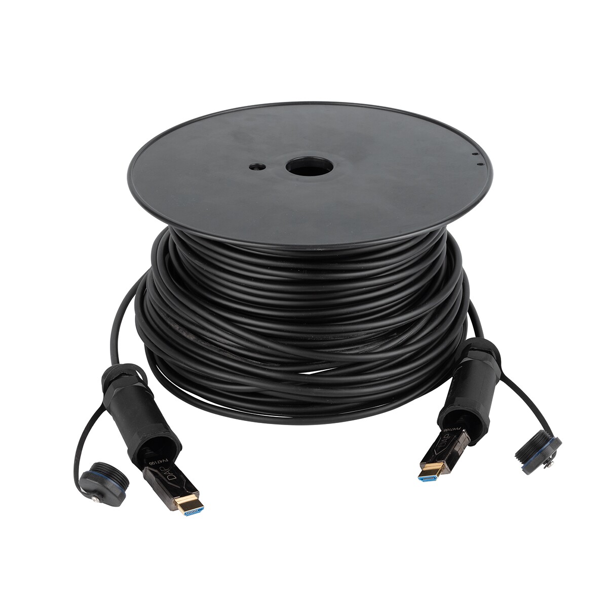 DAP Armoured HDMI 2.1 AOC 8K Fibre Cable 100 m - Gepantserd - verguld DAP Armoured HDMI 2.1 AOC 8K Fibre Cable 100 m - Gepantserd - verguld