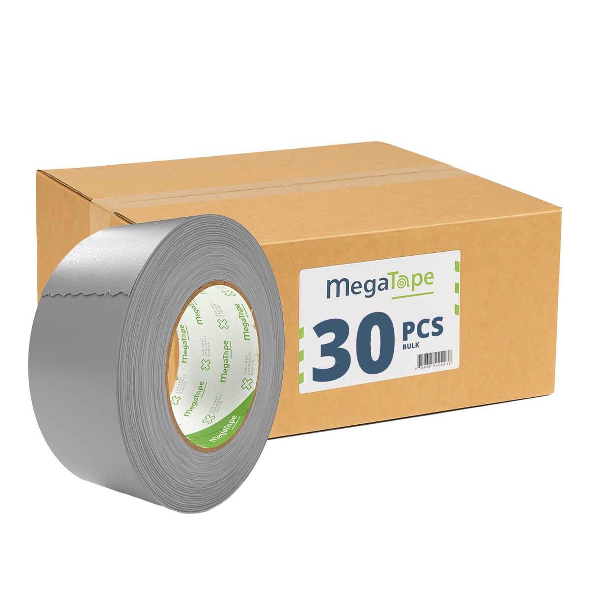 30x MegaTape MCT 300 Gaffa tape - 25m op rol 50 mm grijs 30x MegaTape MCT 300 Gaffa tape - 25m op rol 50 mm grijs