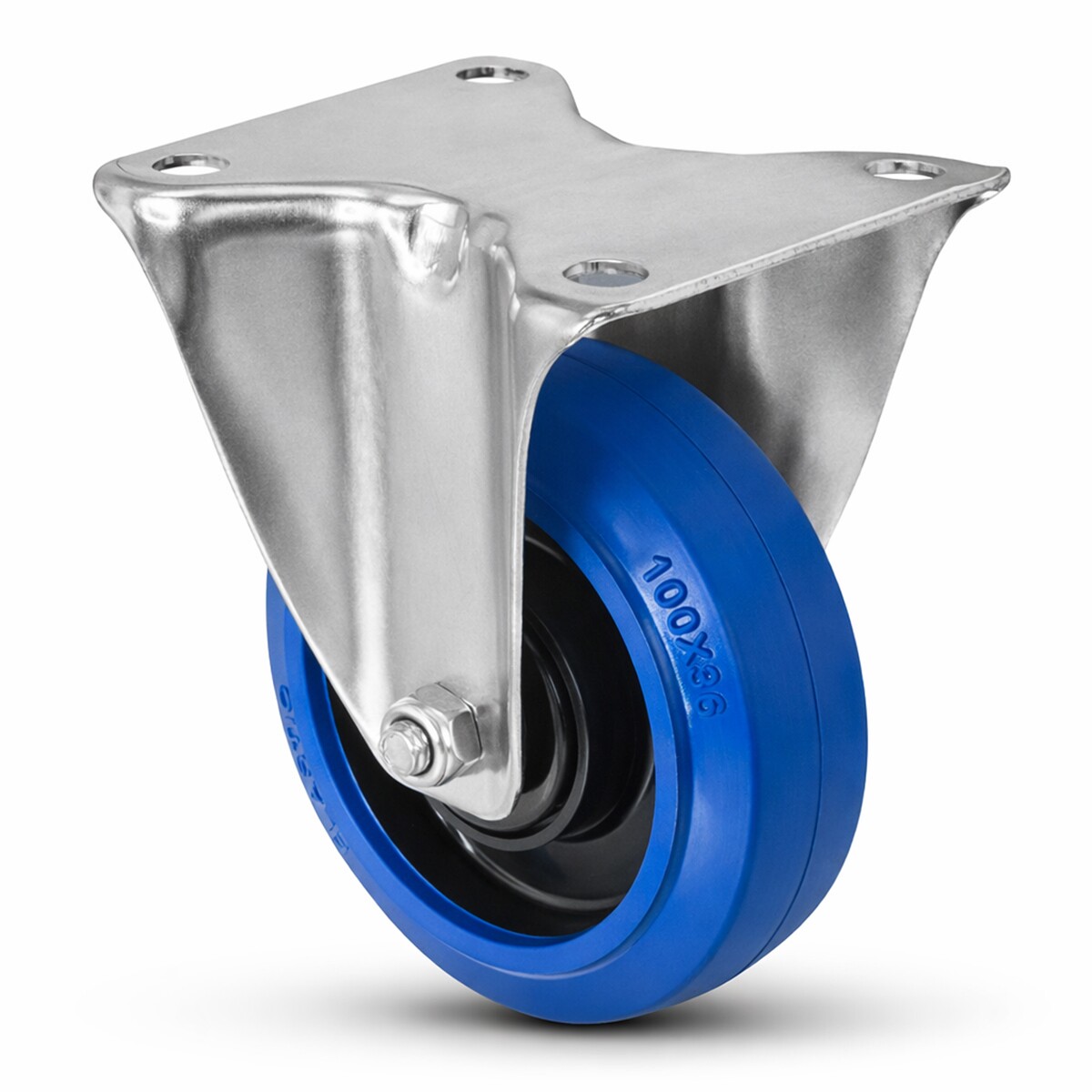 FORTEX Blue Wheel bokwiel Ø100mm WLL 200 kg FORTEX Blue Wheel bokwiel Ø100mm WLL 200 kg