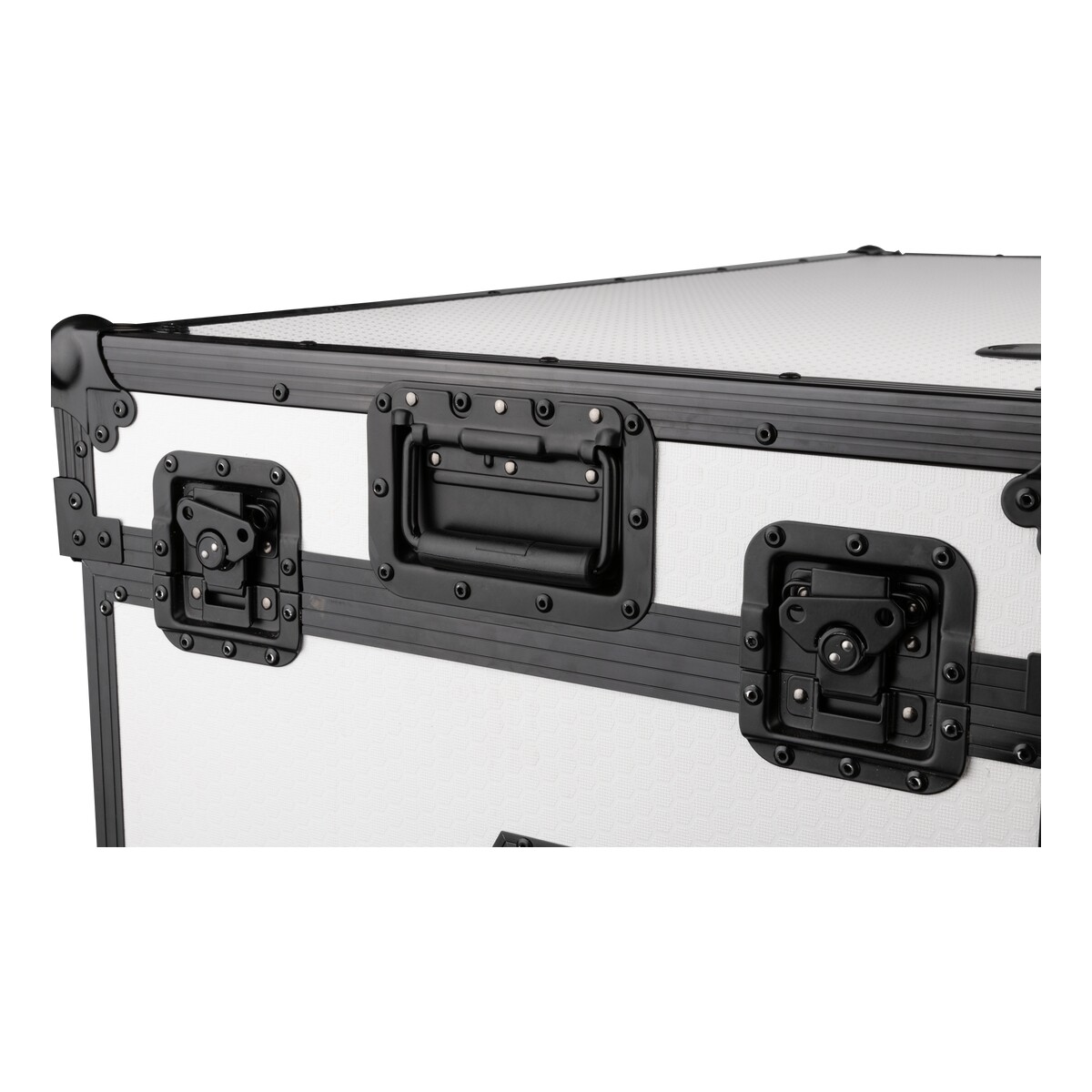 Showgear Portable Z-Style Table Multi-purpose – draagbare DJ-tafel flightcase met kabelgaten, wielen, wit Showgear Portable Z-Style Table Multi-purpose – draagbare DJ-tafel flightcase met kabelgaten, wielen, wit