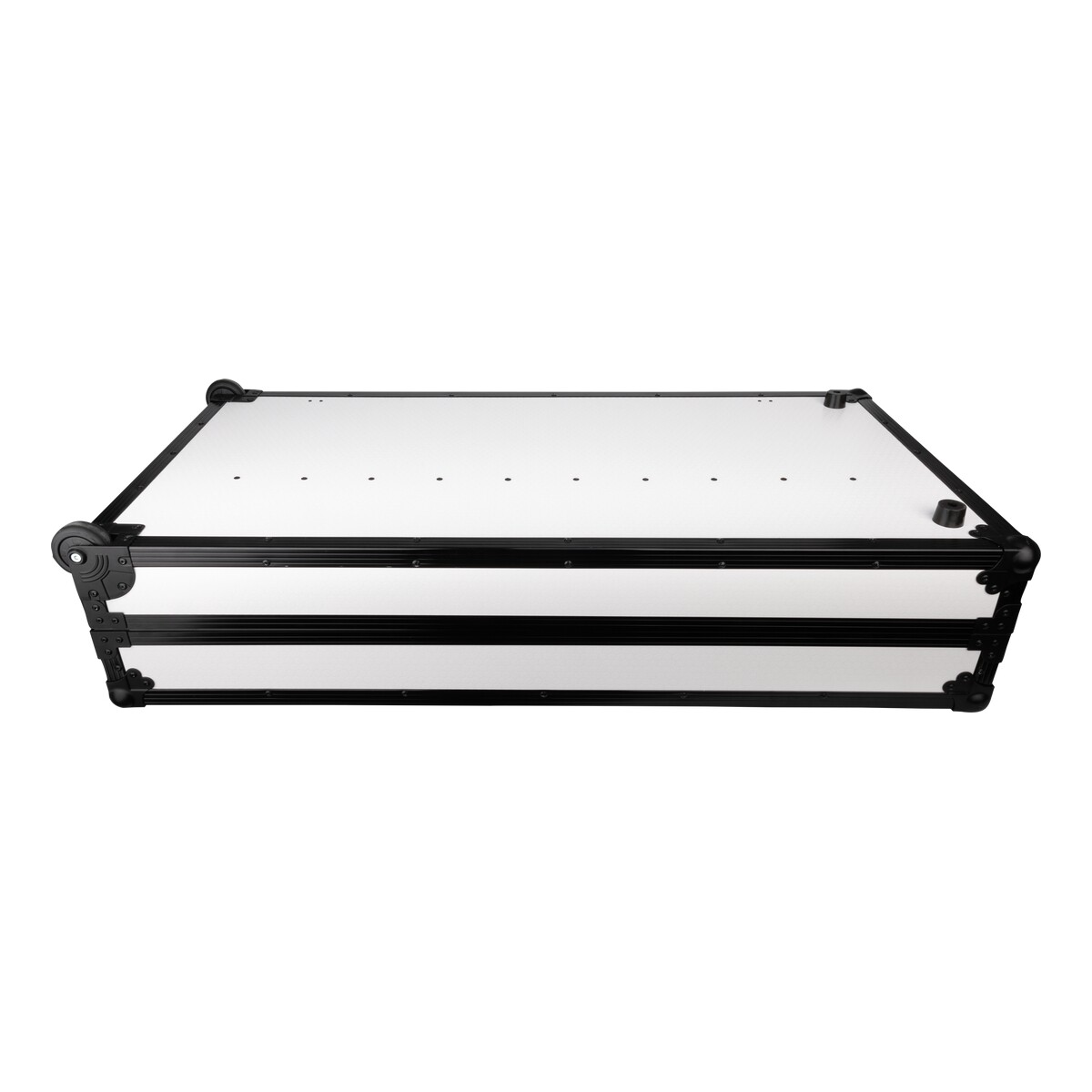 Showgear Portable Z-Style Table Multi-purpose – draagbare DJ-tafel flightcase met kabelgaten, wielen, wit Showgear Portable Z-Style Table Multi-purpose – draagbare DJ-tafel flightcase met kabelgaten, wielen, wit
