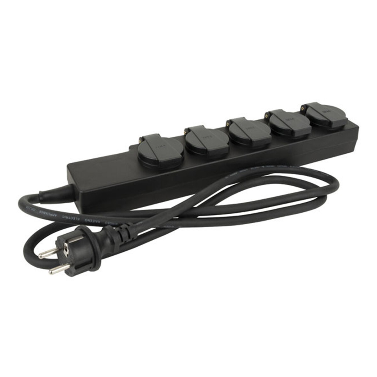 Showtec 5-weg schuko verdeeldoos Showtec 5-weg schuko verdeeldoos
