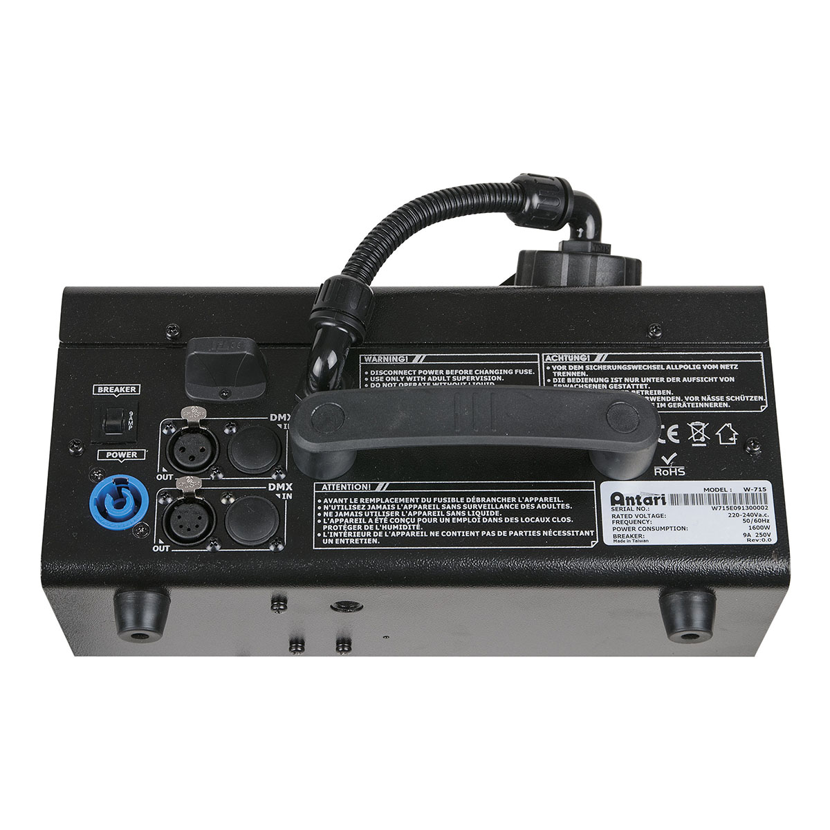 Antari W-715 Verticale Rookmachine – 1600W UK versie Antari W-715 Verticale Rookmachine – 1600W UK versie