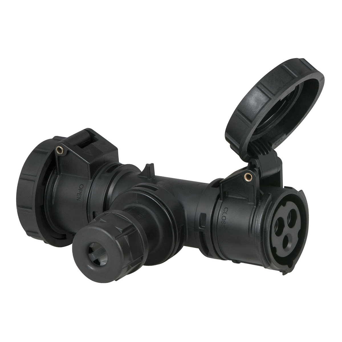 Showtec T-connect 2 Way 16/3, Cablegland CEE IP67 Showtec T-connect 2 Way 16/3, Cablegland CEE IP67