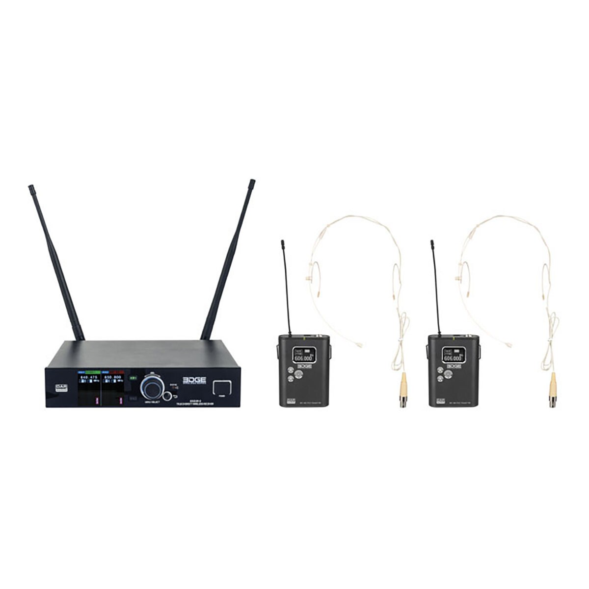 DAP EDGE EBS-2 Draadloze tweevoudige Beltpack-set - 610-670 MHz DAP EDGE EBS-2 Draadloze tweevoudige Beltpack-set - 610-670 MHz