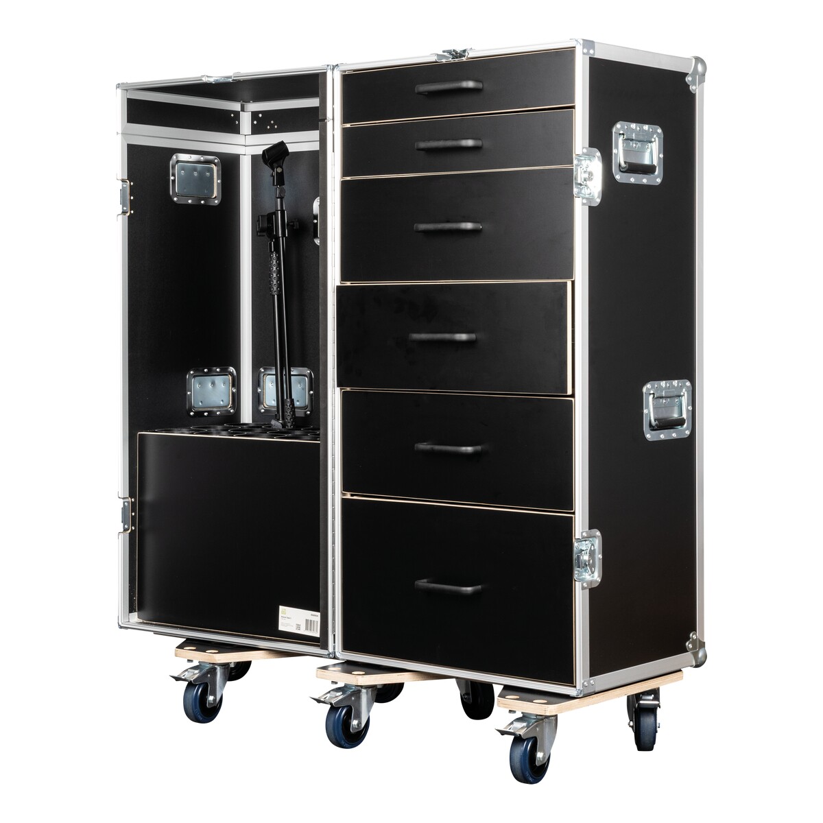Showgear Drawer Case 3 microfoon flightcase – Met 6 lades en plaats voor 15 microfoonstatieven Showgear Drawer Case 3 microfoon flightcase – Met 6 lades en plaats voor 15 microfoonstatieven