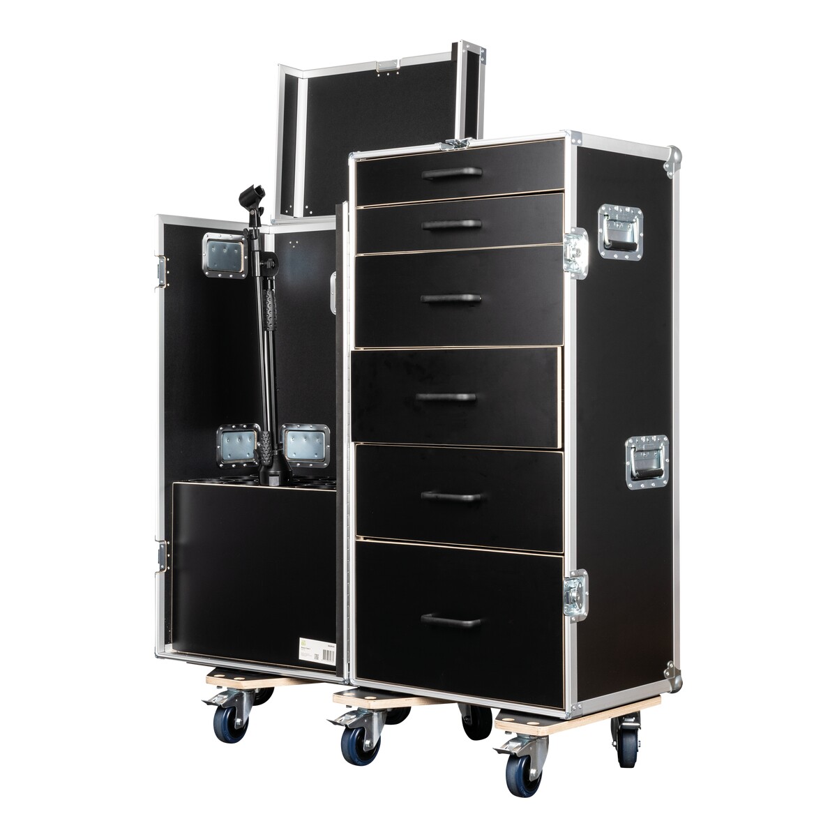 Showgear Drawer Case 3 microfoon flightcase – Met 6 lades en plaats voor 15 microfoonstatieven Showgear Drawer Case 3 microfoon flightcase – Met 6 lades en plaats voor 15 microfoonstatieven