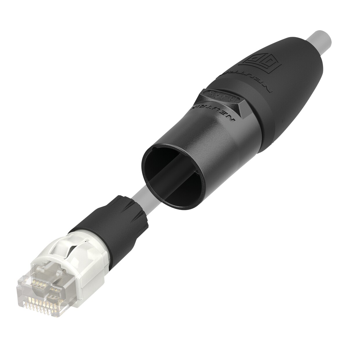 Neutrik ® Ethercon Retractable Housing B Top – Ethercon connectorbehuizing voor RJ45, zwart Neutrik ® Ethercon Retractable Housing B Top – Ethercon connectorbehuizing voor RJ45, zwart