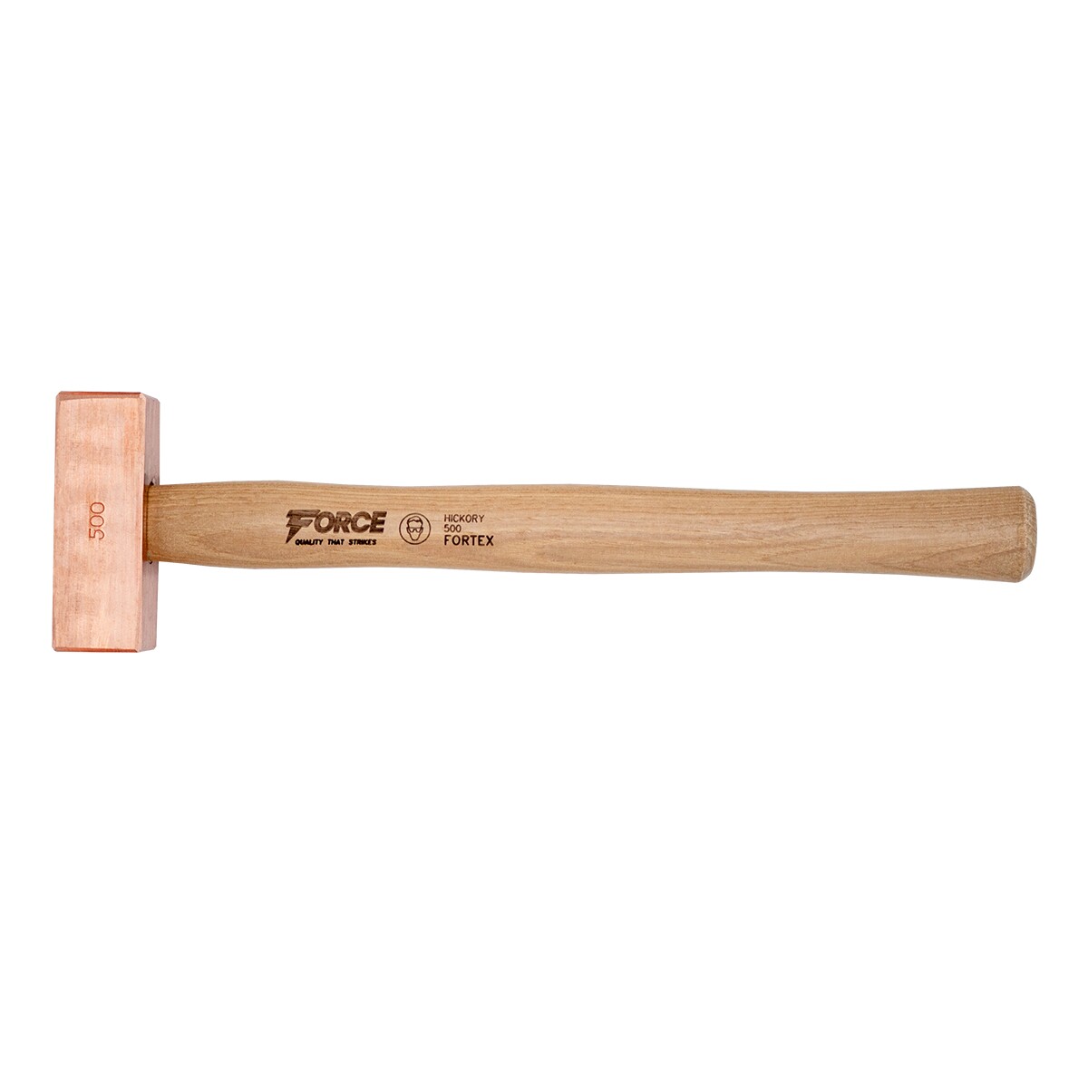 FORTEX Copper Hammer FORCE™ voor truss met Hickory steel 500g FORTEX Copper Hammer FORCE™ voor truss met Hickory steel 500g