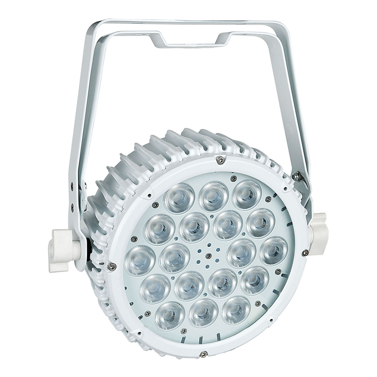 Showtec Compact Par 18 MKII - 18 x 3 W RGB LED Par - Wit Showtec Compact Par 18 MKII - 18 x 3 W RGB LED Par - Wit