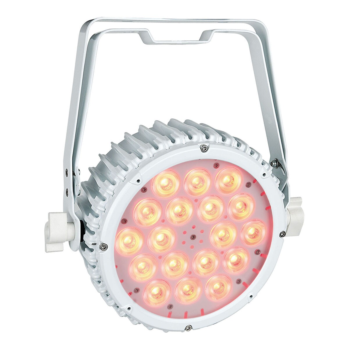 Showtec Compact Par 18 MKII - 18 x 3 W RGB LED Par - Wit Showtec Compact Par 18 MKII - 18 x 3 W RGB LED Par - Wit