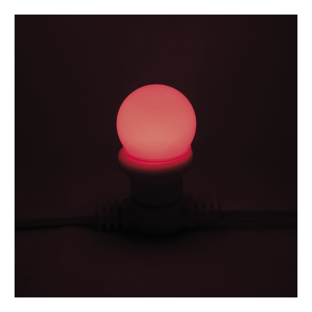 Showgear G45 LED lamp E27 - rood Showgear G45 LED lamp E27 - rood
